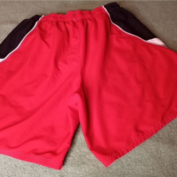 Speedo Mens Swim Trunks XL Red Elastic Waist Draw String Pockets Surfing Shorts. - Picture 10 of 10